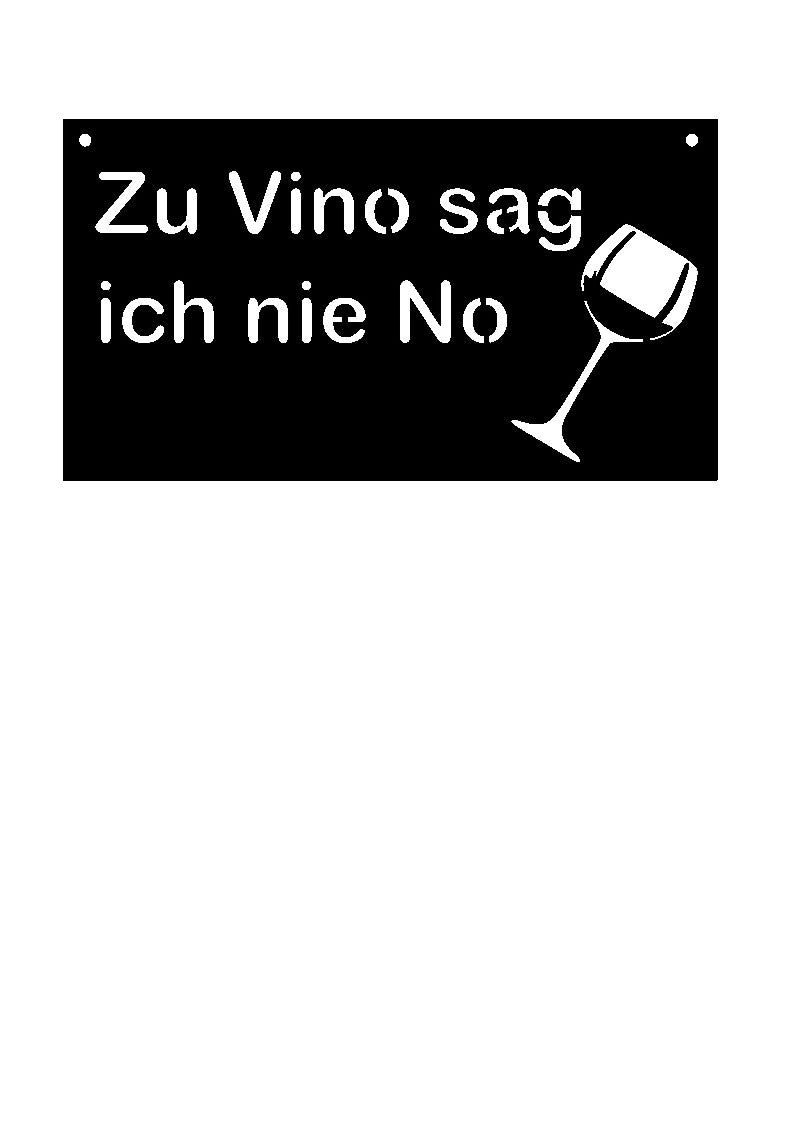 Schild "Vino"