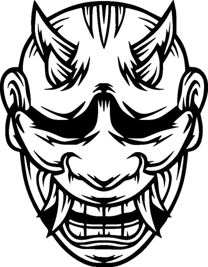Maske - Wanddekor - Metall pulverbeschichtet