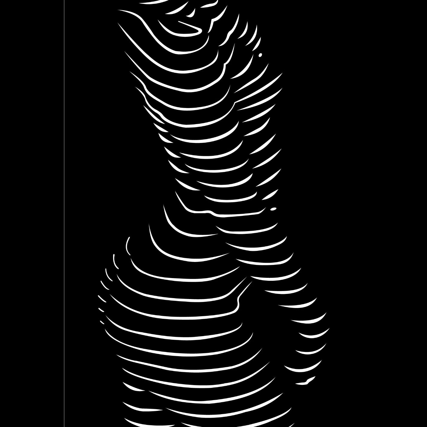 Frauensilhouette 1 - Wanddekor - Metall pulverbeschichtet