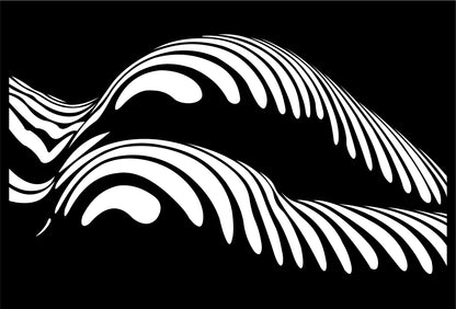 Frauensilhouette 2 - Wanddekor - Metall pulverbeschichtet