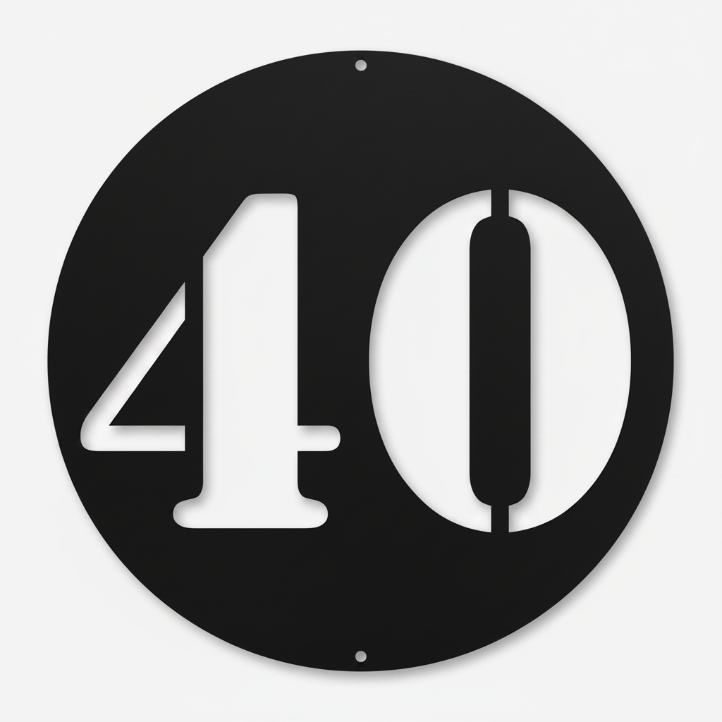 Schild zum Geburtstag oder Jubiläum