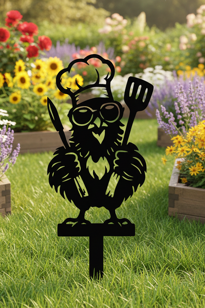 Gartenstecker Huhn 2