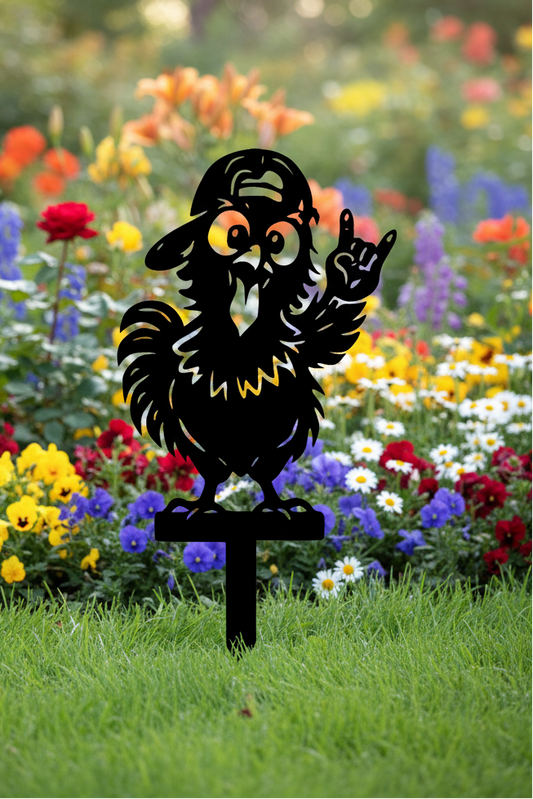 Gartenstecker Huhn 3