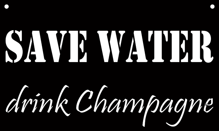 Schild "Save Water"