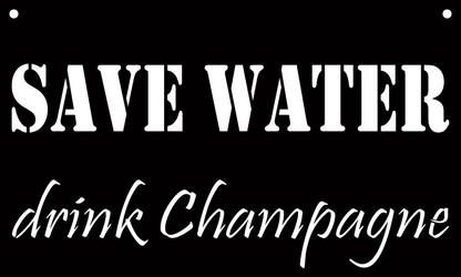 Schild "Save Water"
